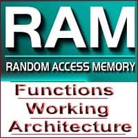 Functions of RAM | Working of RAM- Architecture, Structure with Diagram Functions of RAM | Working of RAM- Architecture, Structure with Diagram